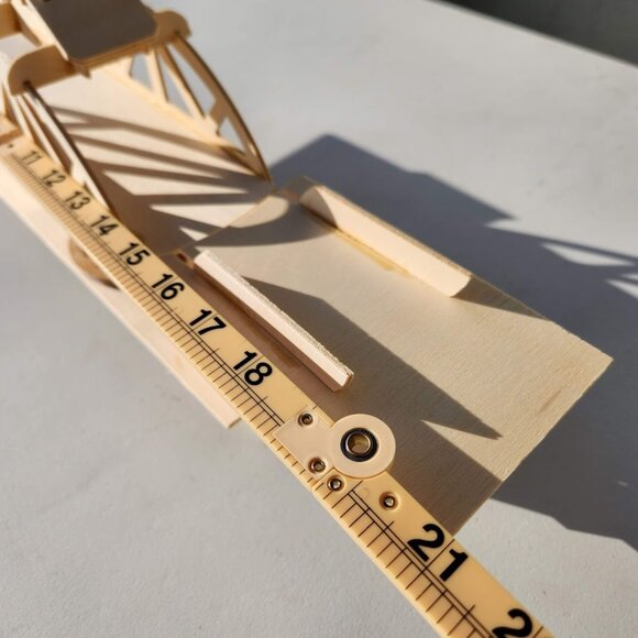 Hand-Built Swing Bridge Model Hand Crank Gears Wooden Wood based on Newcastle-up - Picture 8 of 13